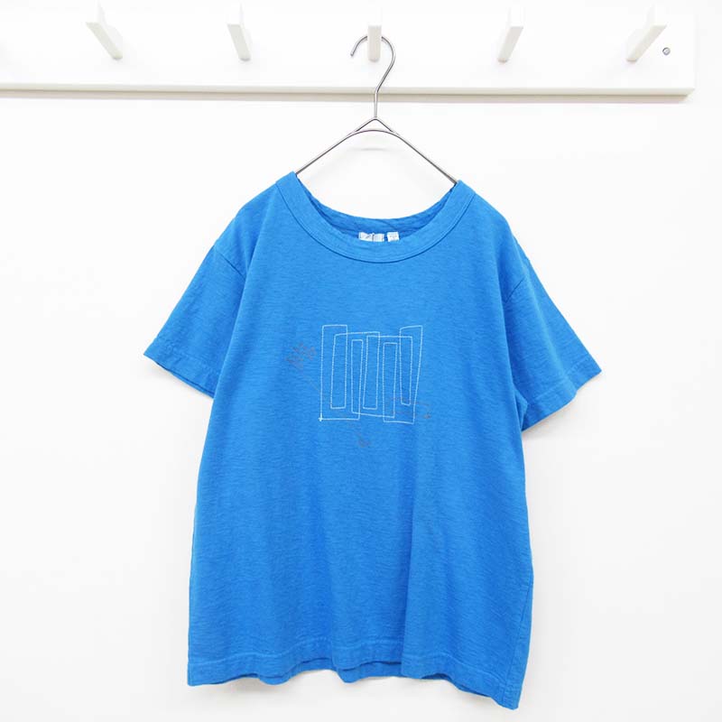 DAYS  バーフィル天竺ステッチTシャツ　43115-A/ SKYBL86 【日本製】